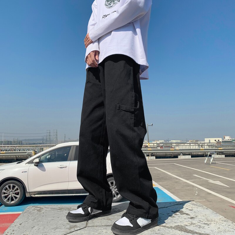 Combo : Korean Style Baggy Trouser & Baggy Zip Detail Cargo