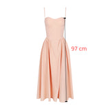 Kukombo outfit Elegant Summer Dress New Arrivals Midi Spaghetti Strap Party Dresses  Sexy Sexy Fit and Flare Women's Clothing