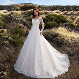 crystal fascination dress to impress Summer New Women's Long-Sleeved off-Shoulder Bridal Wedding Dress Dress Dress 8801