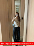 clothes 2024 Summer New Dongdaemun Ou * Ce Cotton Linen Summer Cool Trousers Straight Casual Pants