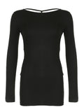 Kukombo Backless Chic Fashion Skinny Sexy Long Sleeve Short Dress Women Rave Baddie Clubwear Black Solid Party Dresses