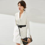 fashion outfits 24 Spring New Elegant Slimming Korean Style Stitching Suit Suit Top 11011 JK Skirt 1101