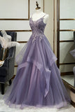 Kukombo valentines day outfits Purple sling high-end forest-style colored yarn evening dress