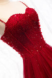 Kukombo valentines day outfits Red strap banquet evening dress