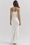 Kukombo valentines day outfits Strapless sexy backless slim evening dress