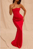 Kukombo valentines day outfits Strapless sexy backless slim evening dress