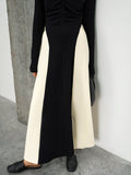 Kukombo V-Neck Panel Pleated Long Dress