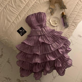 Kukombo Chic Ball Gown Strapless Short Homecoming Dress 18th Birthday Outfits C622