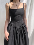 Kukombo Spring Outfits Homecoming Dress Party Outfits Goth Strap Maxi Dress