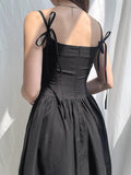 Kukombo Spring Outfits Homecoming Dress Party Outfits Goth Strap Maxi Dress