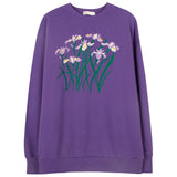 Kukombo Iris Embroidery Sweatshirt