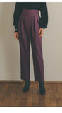 old money outfits men Japanese Autumn Women's Trousers Overlapping Pleated High Waist Casual Pants Straight Long Legs