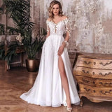 crystal fascination dress to impress 2024 New Wedding Dress Wi Sexy Lace Slit Evening Dress Long Dress