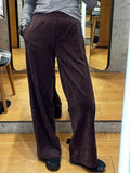 soulja boy outfits Women's Autumn and Winter Mid-Waist Corduroy Wide-Leg Pants Slim Draping Casual Straight Trousers