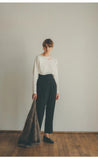 old money outfits men Japanese Autumn Women's Trousers Overlapping Pleated High Waist Casual Pants Straight Long Legs