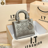 style mistakes Shiling Bag 2024 Summer Simple High Sense Women's Portable Shoulder Crossbody Small Bag Box Bag