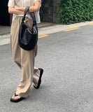 clothes 2024 Summer New Dongdaemun Ou * Ce Cotton Linen Summer Cool Trousers Straight Casual Pants