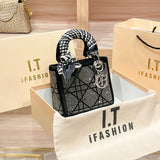 style mistakes Shiling Bag 2024 Summer Simple High Sense Women's Portable Shoulder Crossbody Small Bag Box Bag