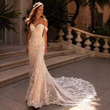 dress to impress divine being Fishtail Trailing Outdoor Light Wedding Dress Lace Slimming Bridal Main Wedding Dress 2024 New Wedding Fairy Wedding Dress