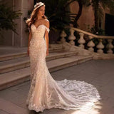 Kukombo dress to impress divine being Fishtail Trailing Outdoor Light Wedding Dress Lace Slimming Bridal Main Wedding Dress 2024 New Wedding Fairy Wedding Dress