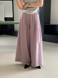 Kukombo Dressing Top Student Lazy Style Texture Pants Women's Drape All-match Pants High-end Wide-leg Pants 6029