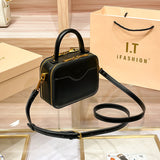 style mistakes Shiling Bag 2024 Summer Simple High Sense Women's Portable Shoulder Crossbody Small Bag Box Bag