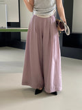 Kukombo Dressing Top Student Lazy Style Texture Pants Women's Drape All-match Pants High-end Wide-leg Pants 6029