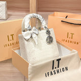 style mistakes Shiling Bag 2024 Summer Simple High Sense Women's Portable Shoulder Crossbody Small Bag Box Bag