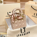 style mistakes Shiling Bag 2024 Summer Simple High Sense Women's Portable Shoulder Crossbody Small Bag Box Bag