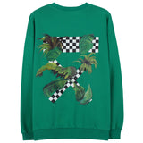 Kukombo Palm Leaf Checker Sweatshirt