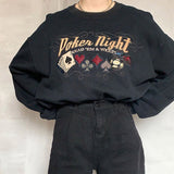 Kukombo Poker Night Embroidered Sweatshirt