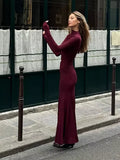 Kukombo Turtleneck Maxi Dress