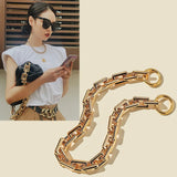 Kukombo 40cm 60cm Acrylic Chain for Women Shoulder Bag DIY Replacement Chain Luxury Designer Handbags Straps Bag Accessories