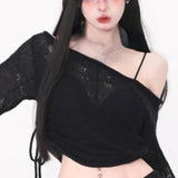 Kukombo Autumn Black 2 Piece Dress Set Women Casual Knitted Sweater + Y2k Mini Skirts Casual Knit Set Crop Tops Office Lady Korean