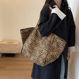 Leopard Design 2023 Korean Fashion Shopper Big Shopping Bags for Women Handbag Lady Shoulder Bag Large Capacity Bag Girl Handbag