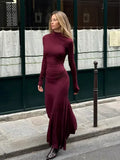 Kukombo Turtleneck Maxi Dress