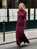 Kukombo Turtleneck Maxi Dress