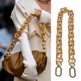 Kukombo 40cm 60cm Acrylic Chain for Women Shoulder Bag DIY Replacement Chain Luxury Designer Handbags Straps Bag Accessories