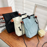 Kukombo Fashion Mini Waterproof Travel Bag Simple Style Small Square Shoulder Bag Men Women Handbag Messenger Bag Unisex Crossbody Bag