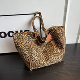 Leopard Design 2023 Korean Fashion Shopper Big Shopping Bags for Women Handbag Lady Shoulder Bag Large Capacity Bag Girl Handbag