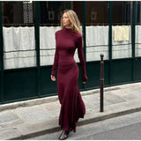 Kukombo Turtleneck Maxi Dress