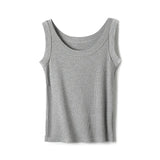 Kukombo Casual Knitted Tank Top Women Y2k Clothes Sleeveless High Strecth White Black Summer Korean Fashion Going Out Women Tops 2024