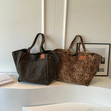 Leopard Design 2023 Korean Fashion Shopper Big Shopping Bags for Women Handbag Lady Shoulder Bag Large Capacity Bag Girl Handbag