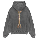 Kukombo Skeleton Zip Up Hoodie