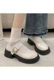 Kukombo Bow Ankle Mary Jane Shoes