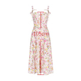 Kukombo outfit Summer Elegant Midi Corset Dress Sexy Floral Print Spagehetti Strap Party Dressss with Separate Top Women's Clothing