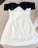 Kukombo Homecoming Dress Party Outfits a line white satin off the shoulder homecoming dress 18th birthday outfits P2175