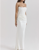 Kukombo valentines day outfits Strapless sexy backless slim evening dress