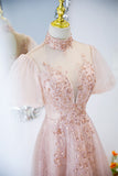 Kukombo valentines day outfits Pink lace evening gown