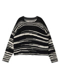 Kukombo Striped Oversized Knit Sweater